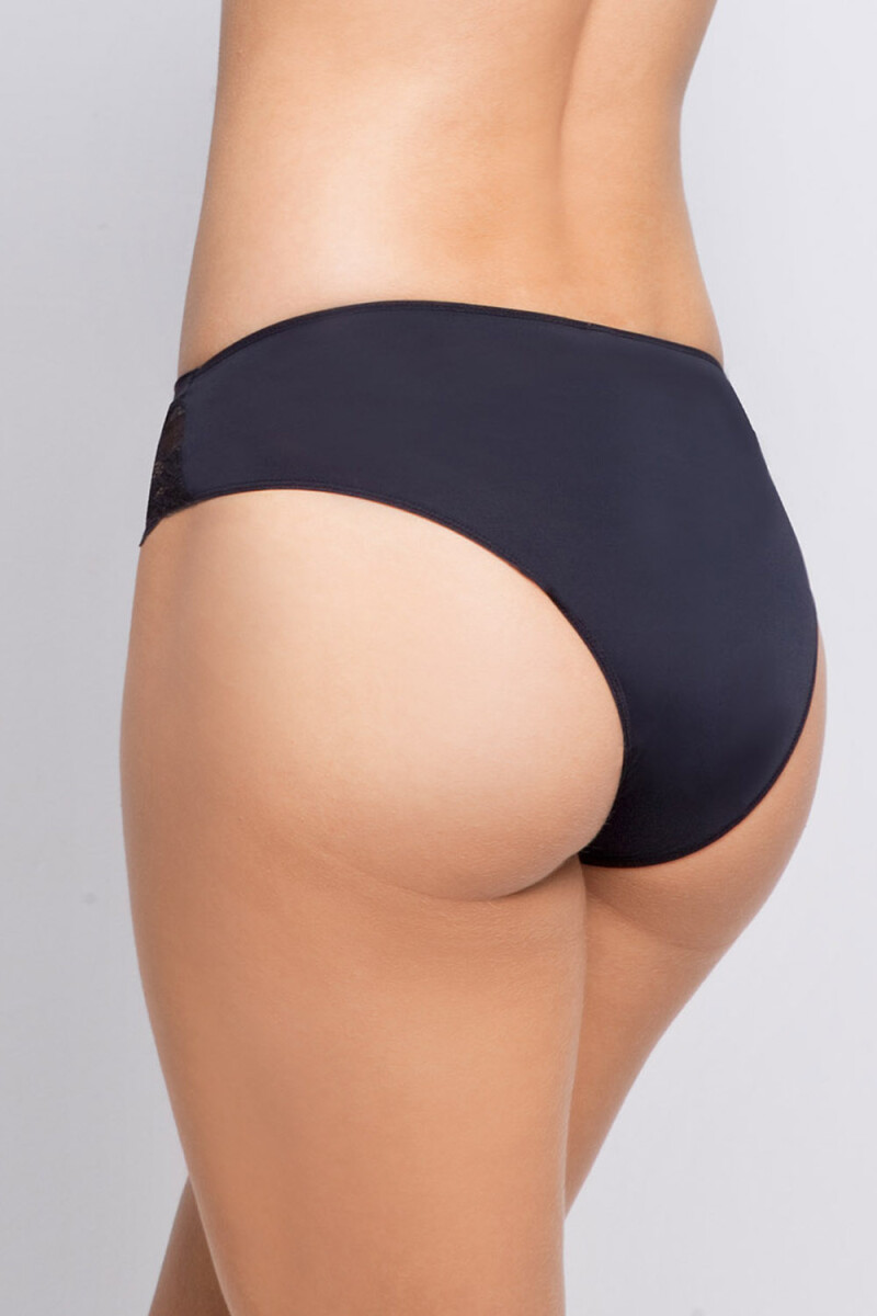 BIKINI ALTA CON ENCAJE NEGRO