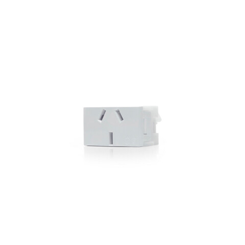 Módulo tomacorriente standard 10A 250V blanco puro SK3181