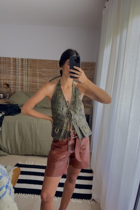 Pocket Vest óxido Pistacho