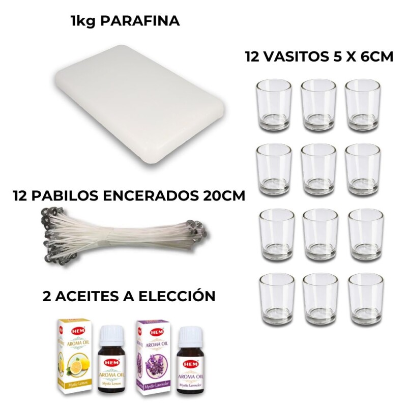 KIT DE FABRICACION DE VELAS Parafina