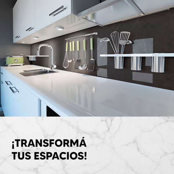 Revestimiento De Pared Placa Pvc Flexible 2.44 X 1.22mts PLACA PVC MARMOL 244X120 DISEÑO GRIS 3