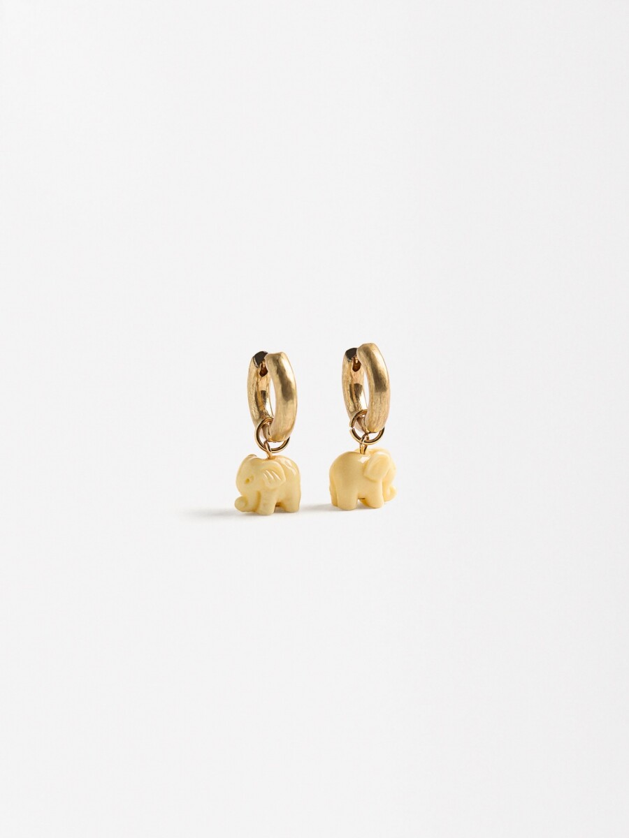 Aros Con Elefante beige