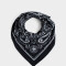 Pañuelos Raso Boho Pañuelo Paisley Negro - Negro