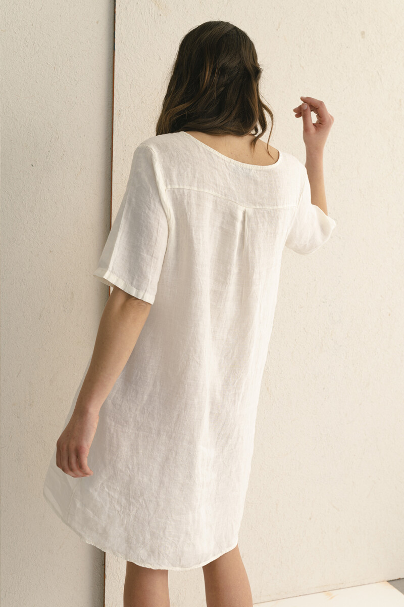 VESTIDO LINO NATURAL