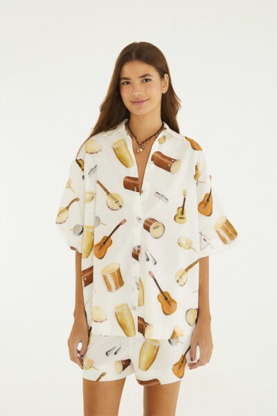 CAMISA PARA MUJER Crudo