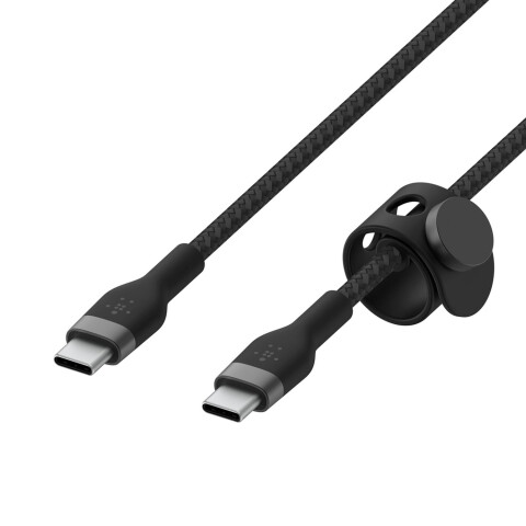 Belkin Cable Pro Flex USB-C a USB-C 60W (2m) - Black Belkin Cable Pro Flex USB-C a USB-C 60W (2m) - Black
