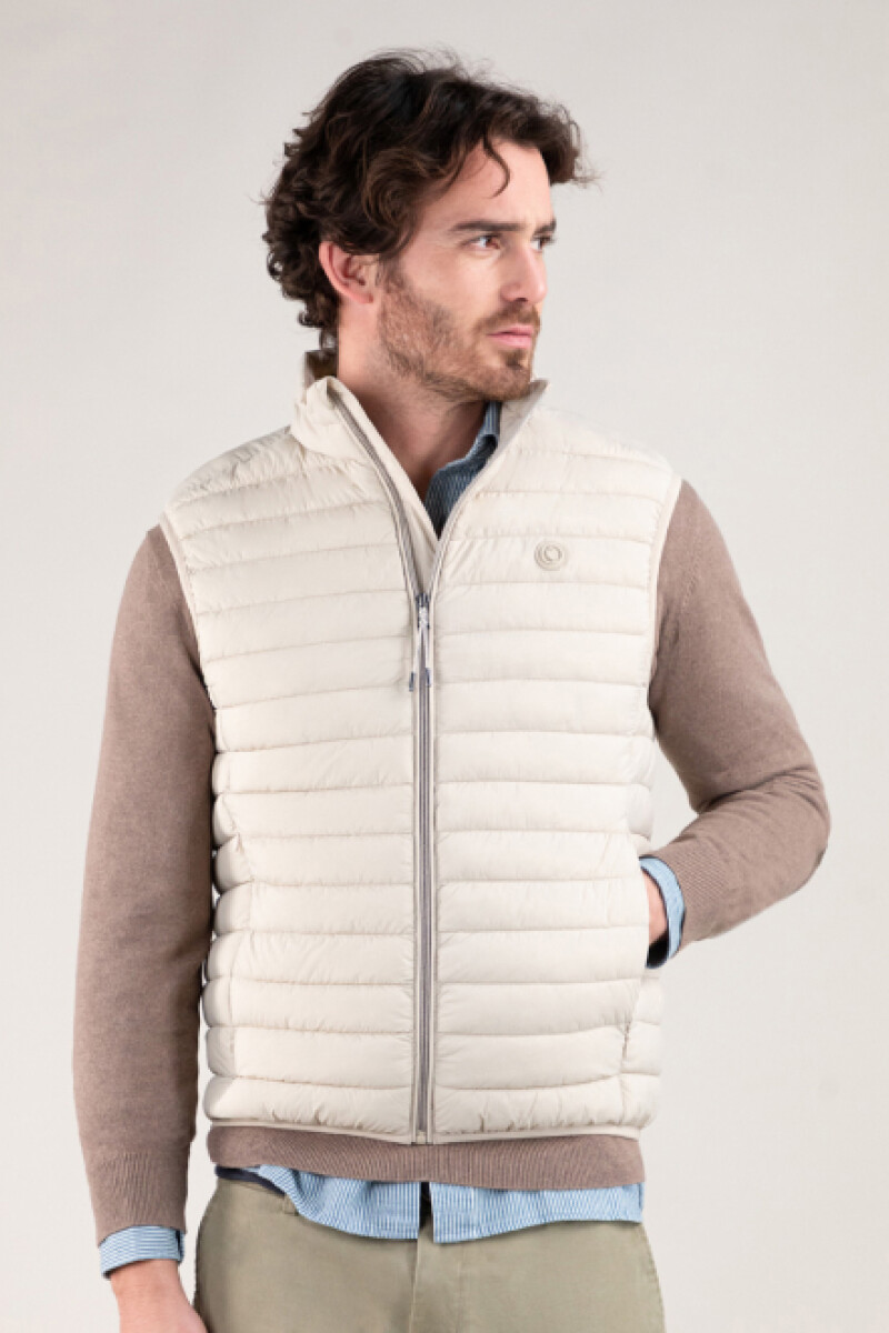 Chaleco Acolchado Beige