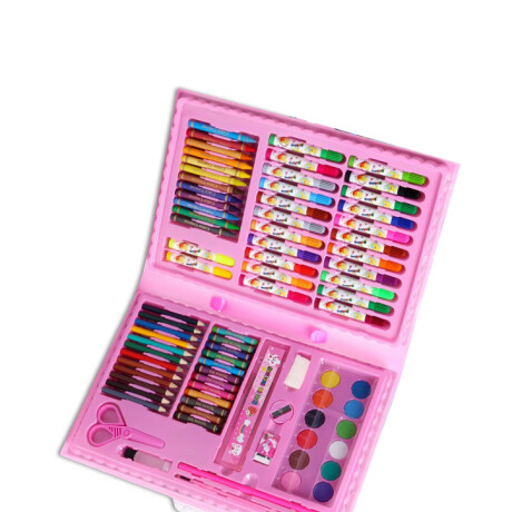 Set Valija Escolar Completa Rosa