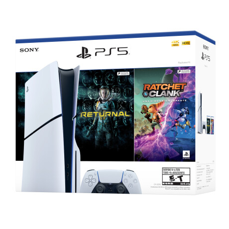 Sony - Consola PS5 Ratchet Clank + Returnal - Amd Ryzen Zen 2. Ram 16GB / Ssd 825GB. Wifi. Bluetoo 001