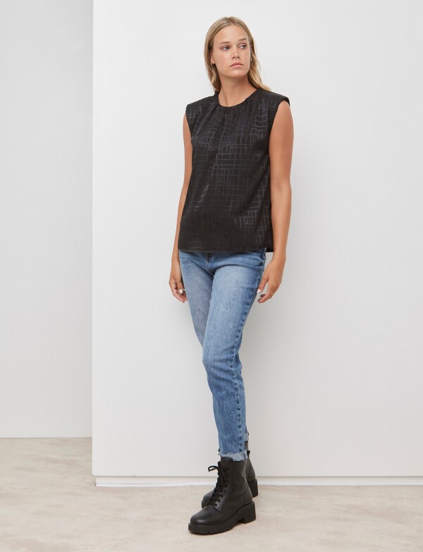Blusa Labrada NEGRO