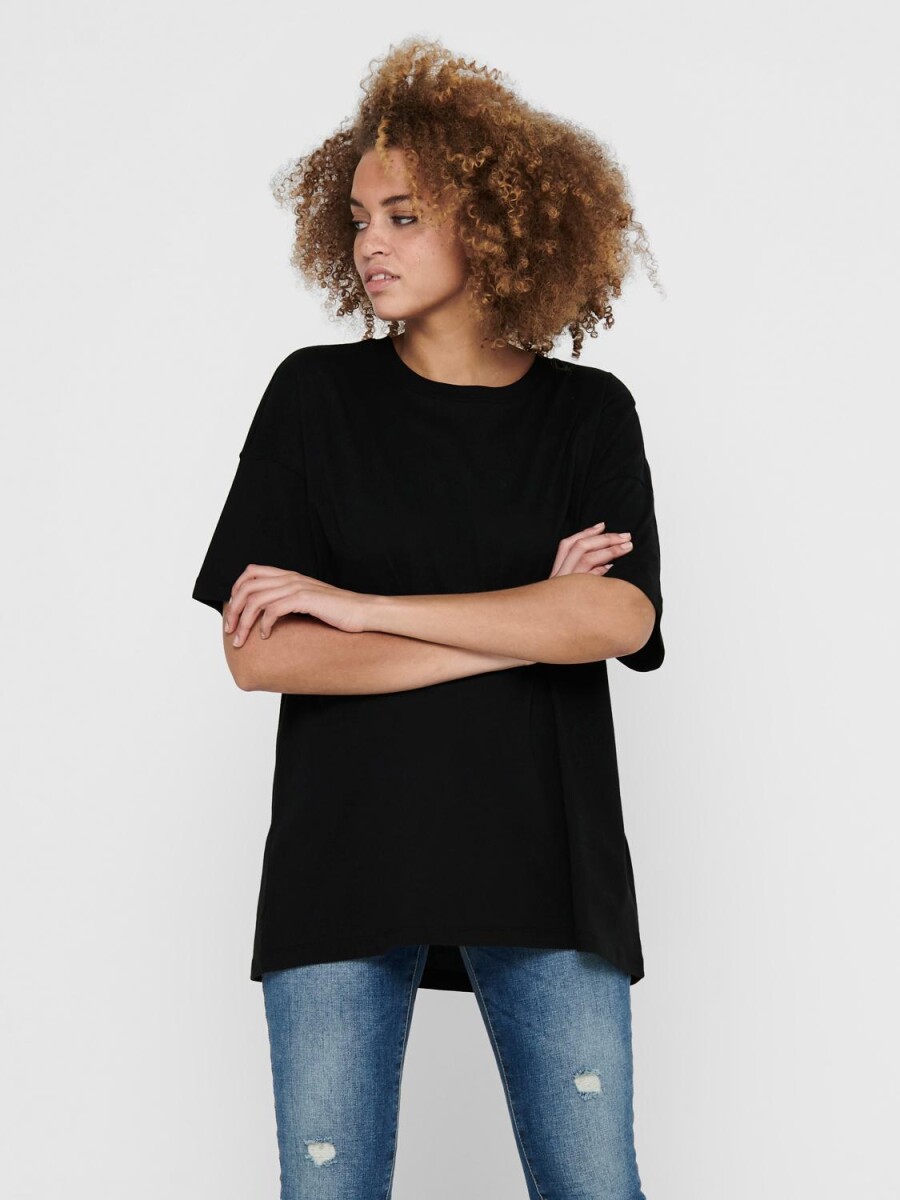 Camiseta Laya Oversized Comfy - Black 