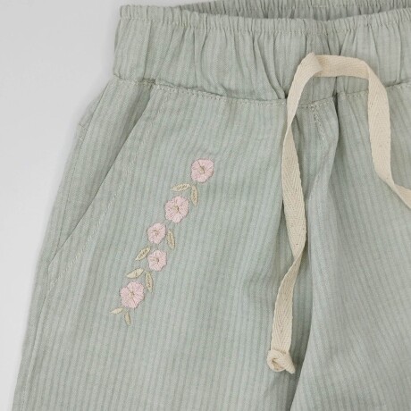 pantalon rayado bordado pantalon rayado bordado