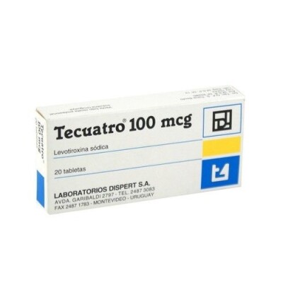 Tecuatro 100 Mcg. 20 Tabletas Tecuatro 100 Mcg. 20 Tabletas