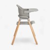 Silla de comer WOODY 6 en 1 KIKKABOO gris Silla de comer WOODY 6 en 1 KIKKABOO gris