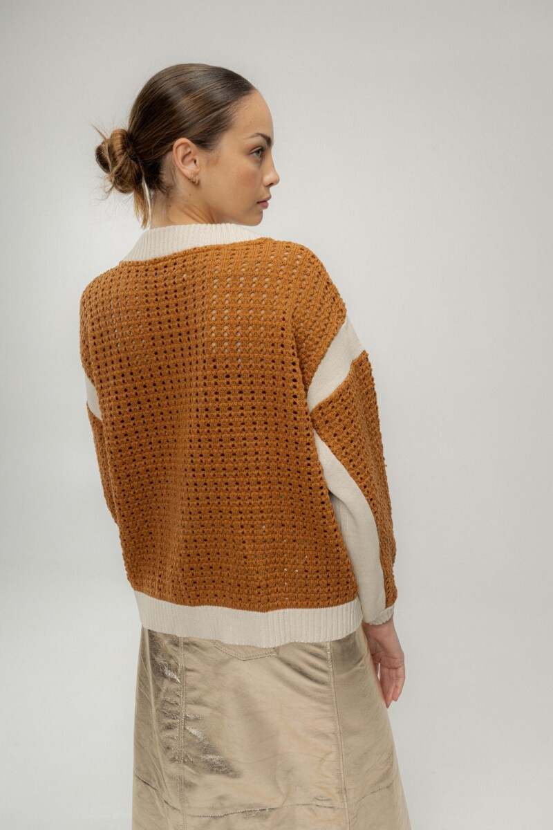 BOMBER OTTER Camel Y Lila