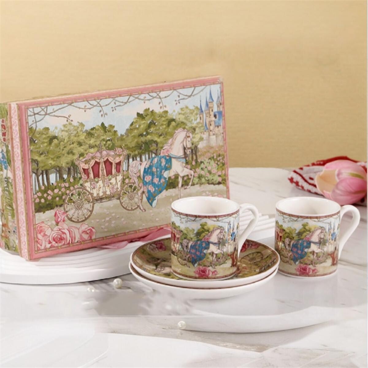 Set de Té de Cerámica para 4 Personas 