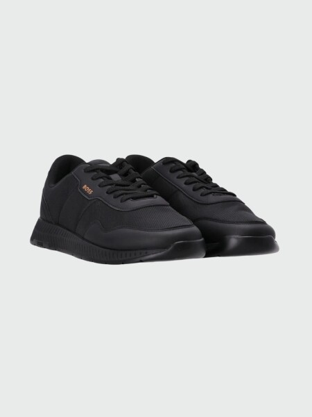BOSS - Sneakers Titanium Runn Negro Negro Opaco