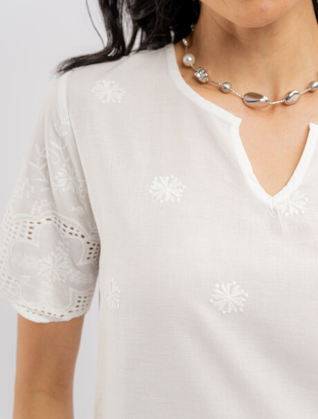 Blusa broderie Flora Blusa broderie Flora