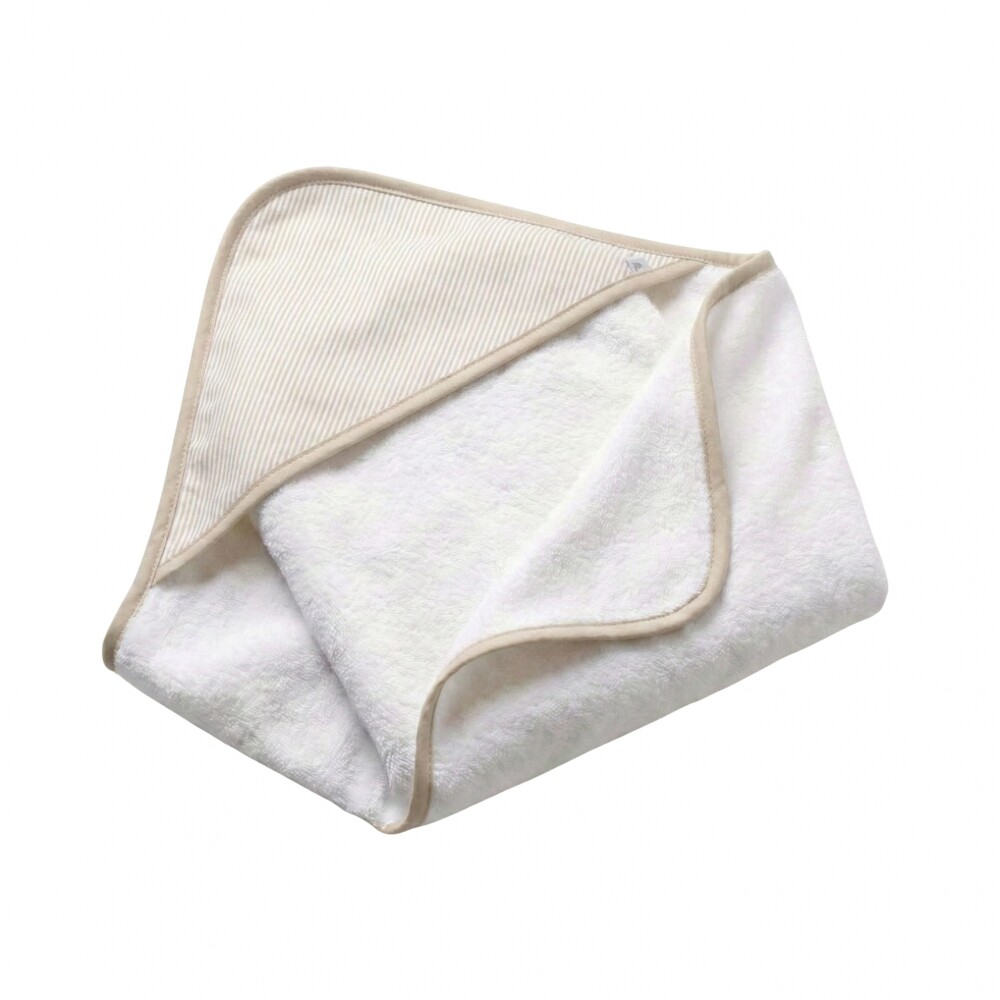 Toalla 80x80cm con Capucha - Clasic Pilar Beige