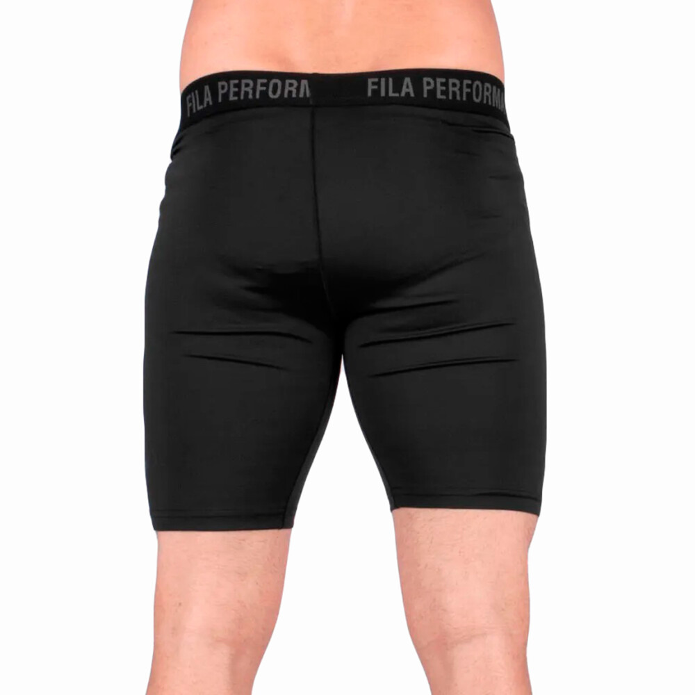 Fila bermuda masculina compress skin preto Negro
