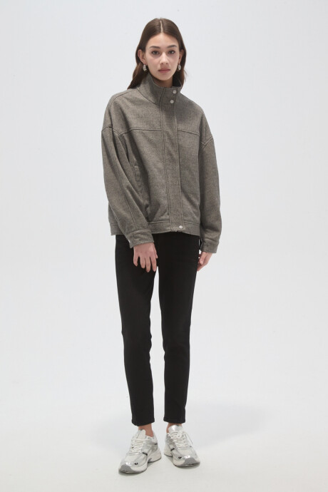 Campera Naiar Gris Melange