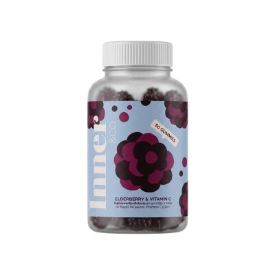 Elderberry & Vitamin C Gummies 60 Unidades Inner Beauty Elderberry & Vit C Gummies