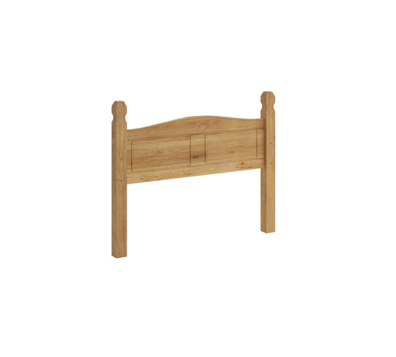 Respaldo 2 plazas Madera Maciza 140cm - Linea Mexicana - Natural 