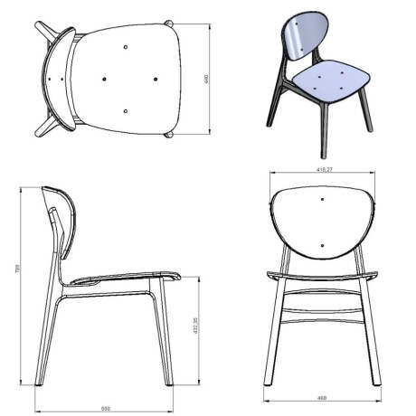 Silla de comedor Aura Silla de comedor Aura