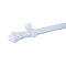 Barrote cortina de metal 1,5 m + 2 Soportes BLANCO