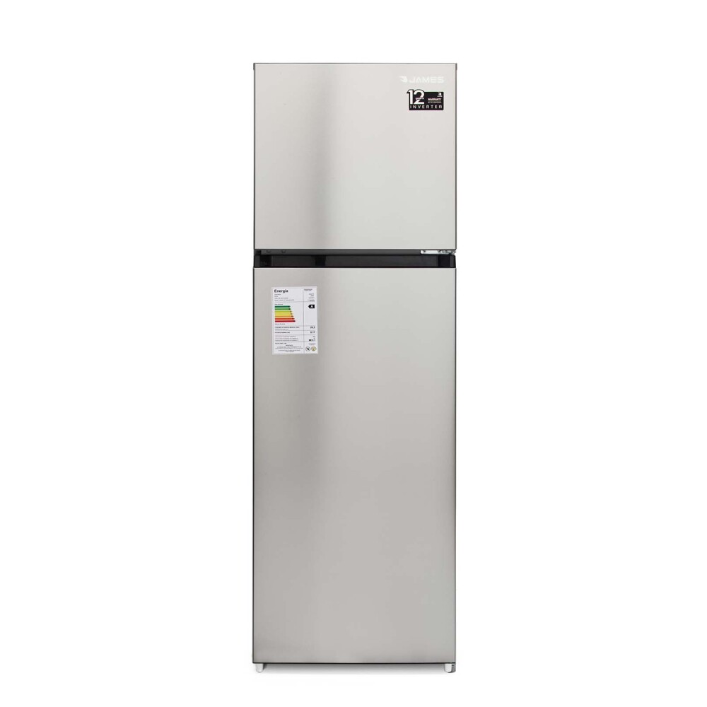 HELADERA JAMES FRÍO SECO INVERTER GRIS RJ 301 INV INOX