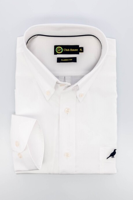 Camisa clásica Botton down Blanco