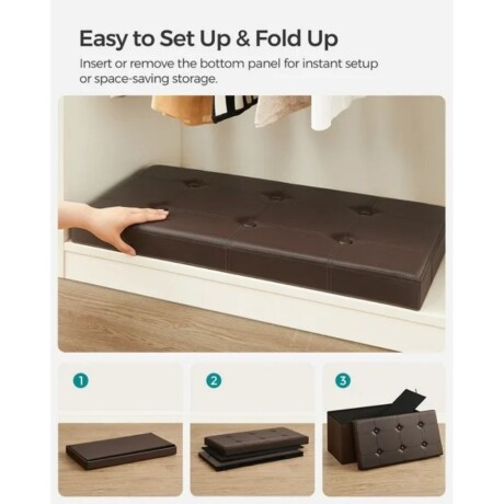 Puff Baul Houston Eco Cuero Chocolate