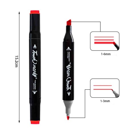 Set X120 Marcadores De Doble Punta Surtidos C/estuche Esc007013
