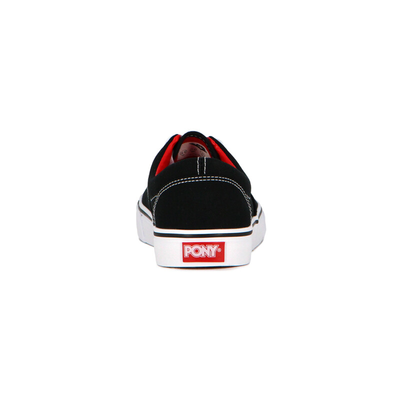 Championes Pony Lona Mujer Negro