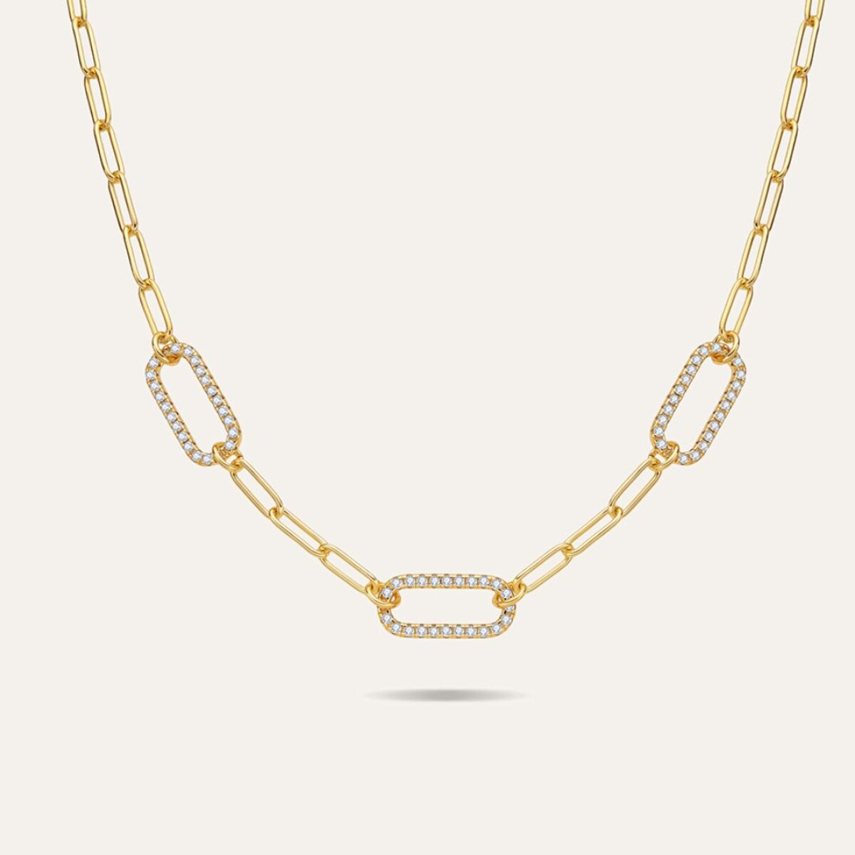 Collar Romeo - Plata y Baño de Oro 