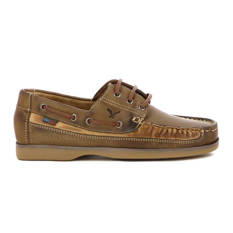Starsax Hombre Nautico Acordonado Combinado Sesamo-tan