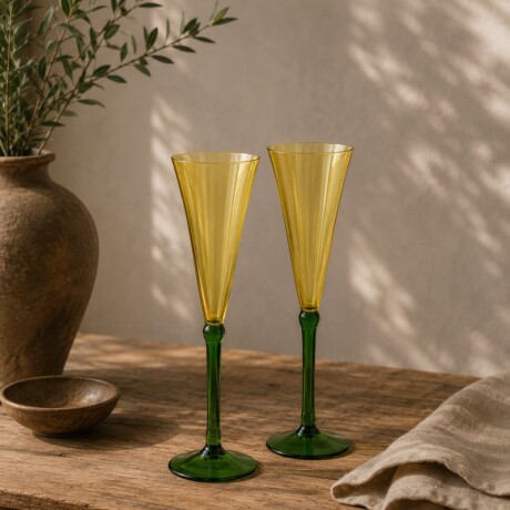 Set De 2 Copas Cocktail Champagne U