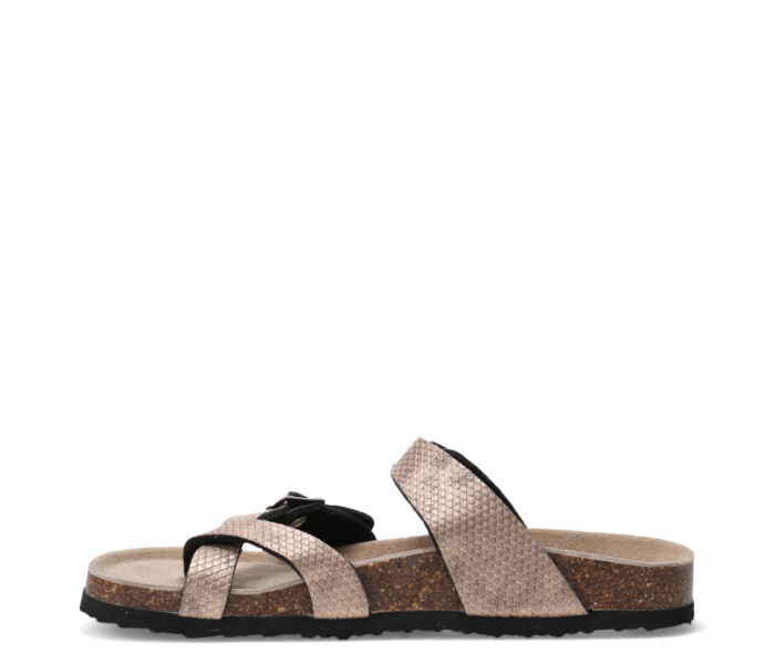 Sandalia BIRKANA descalza Pewter