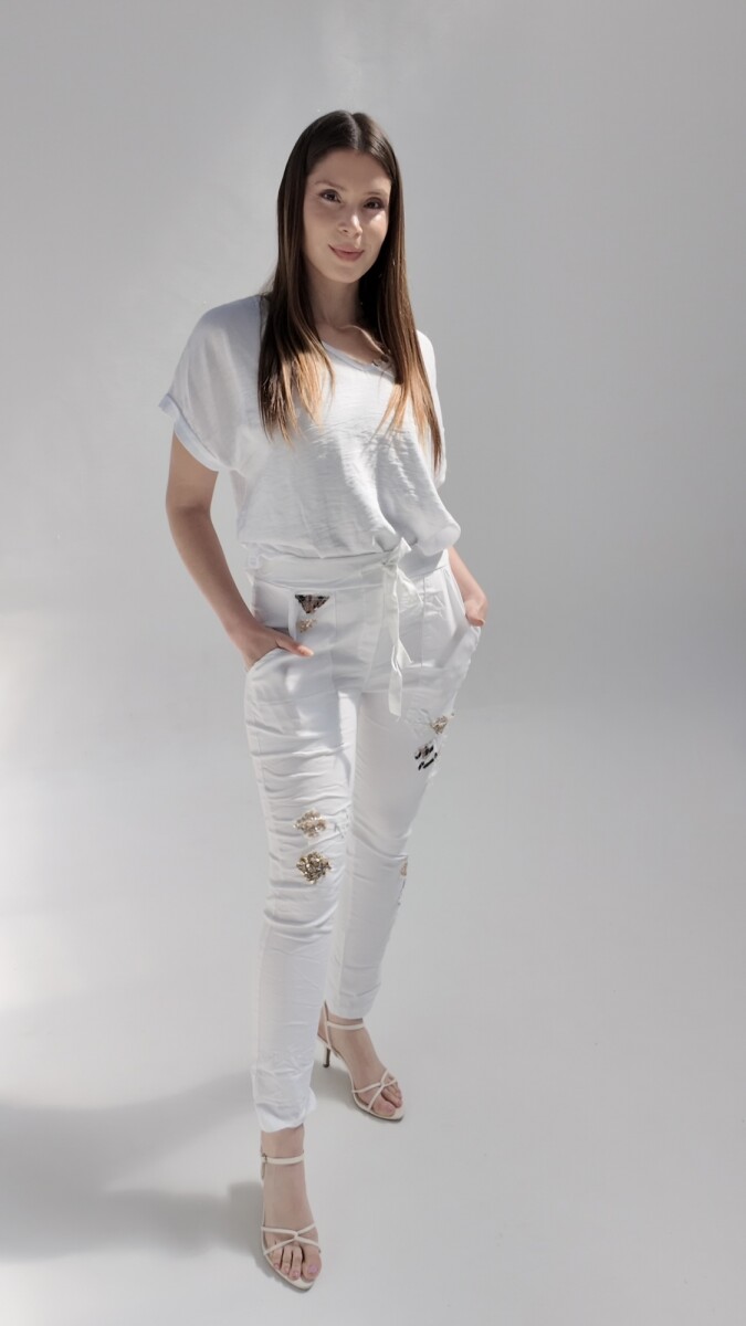 Pantalón Ágatha - Blanco 