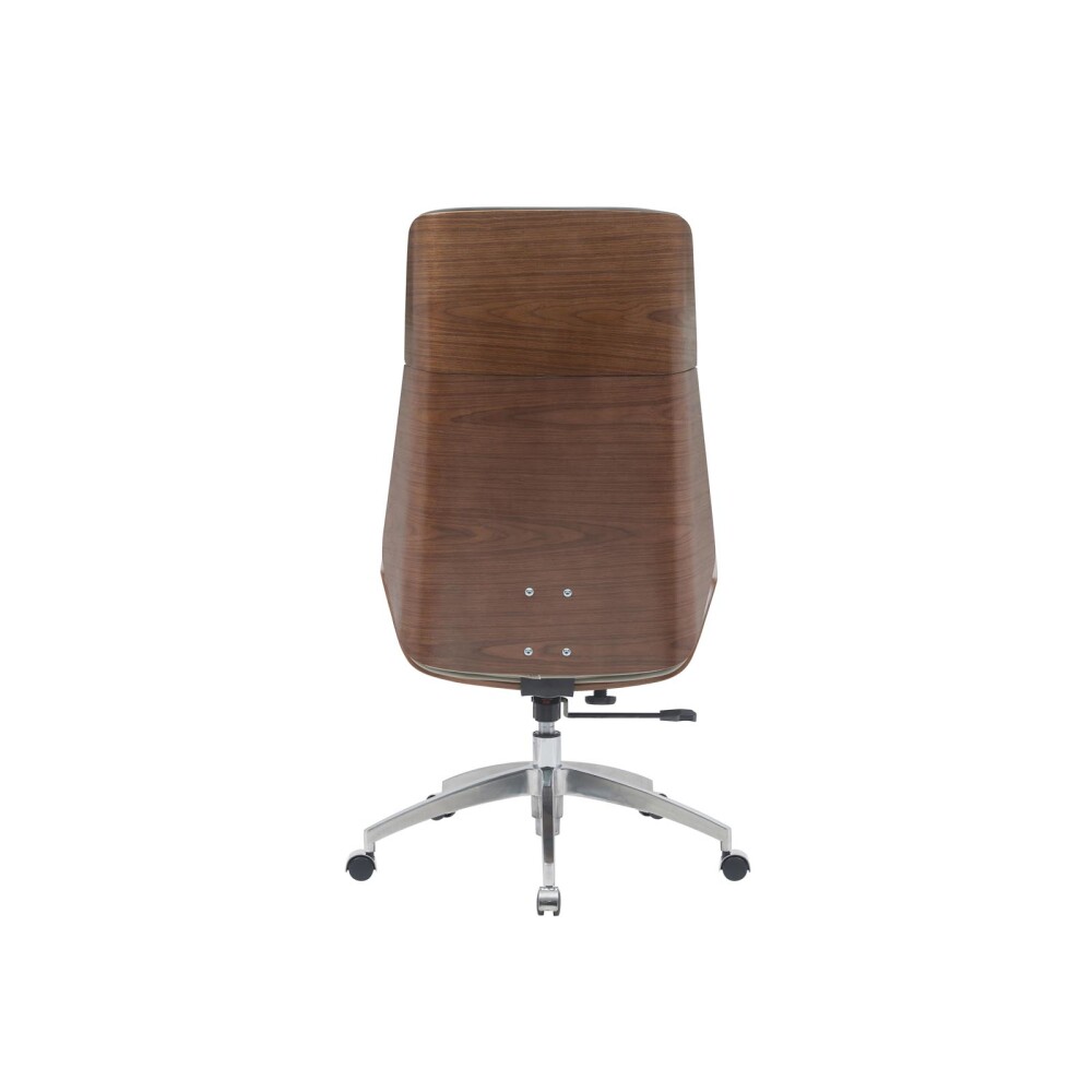 ASIENTO GERENCIAL ALTO MADERA-Y-PU NATURAL-BEIGE CONFORT