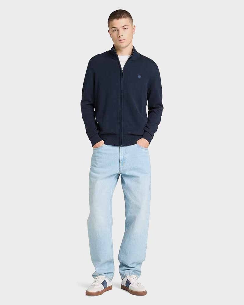 Poleron Cotton Full Zip Sweater Hombre 3725