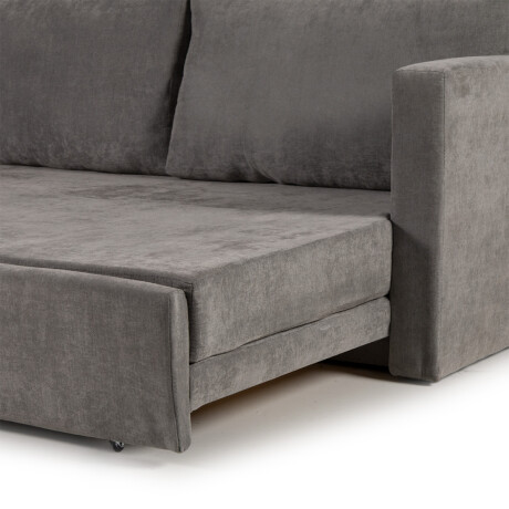 Sofá Cama Mónaco II - Tela Microfibra Berlin 06 (Grafito)