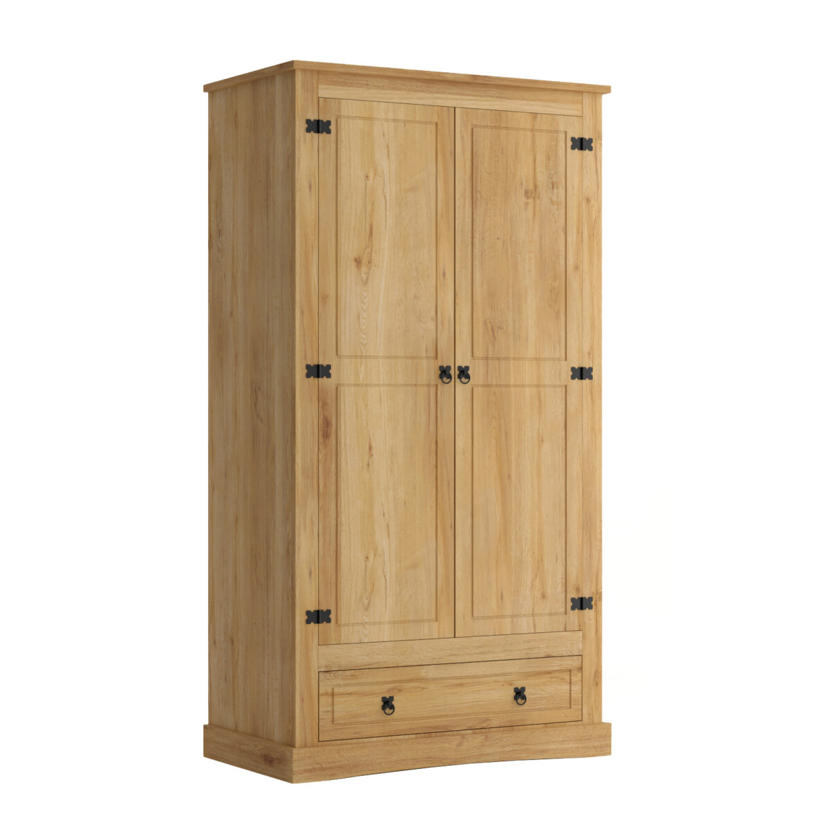 Ropero 2 puertas Madera maciza - Linea Mexicana - Natural 