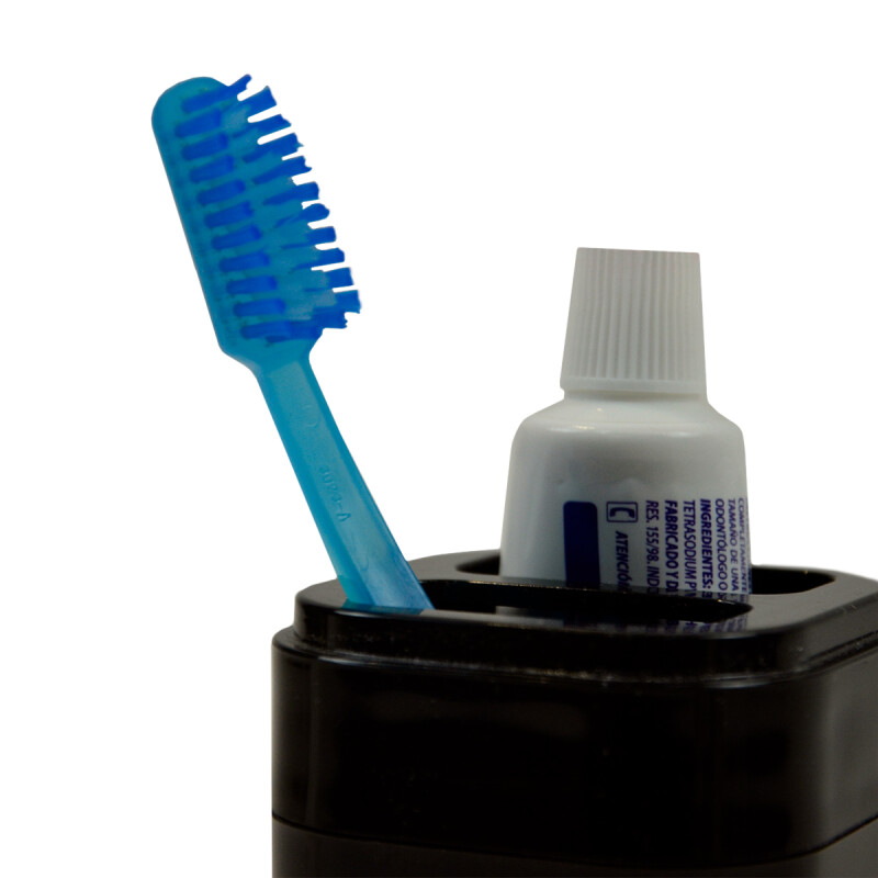 Porta cepillo 6,5x6,5x12,7 cm NEGRO