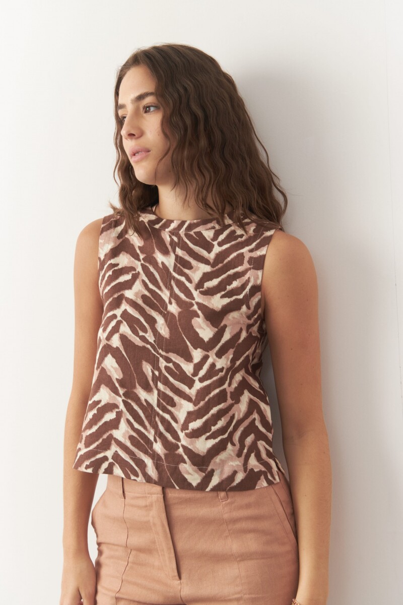 TOP BRITA PRINT Animal Print