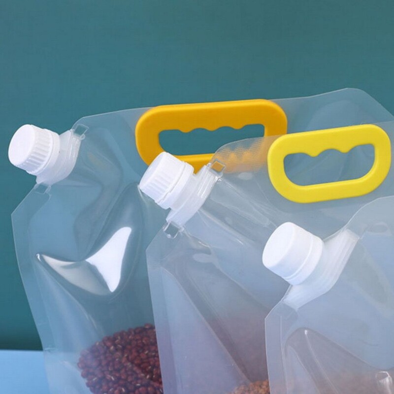 Set de 5 Bolsas Almacenamiento Cocina Baño Con Manija Capacidad 2,5 litros