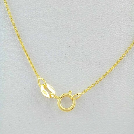 Cadena de plata 925 con baño de oro amarillo, 40 cm. Cadena de plata 925 con baño de oro amarillo, 40 cm.