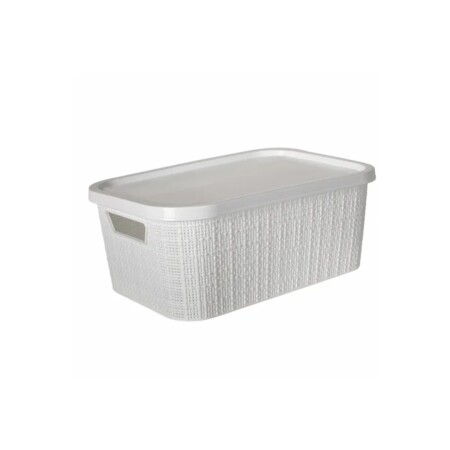 CAJA RATTAN TREVI 7Lts BLANCA BLANCO