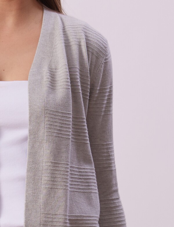 Cardigan Det Ribs GRIS