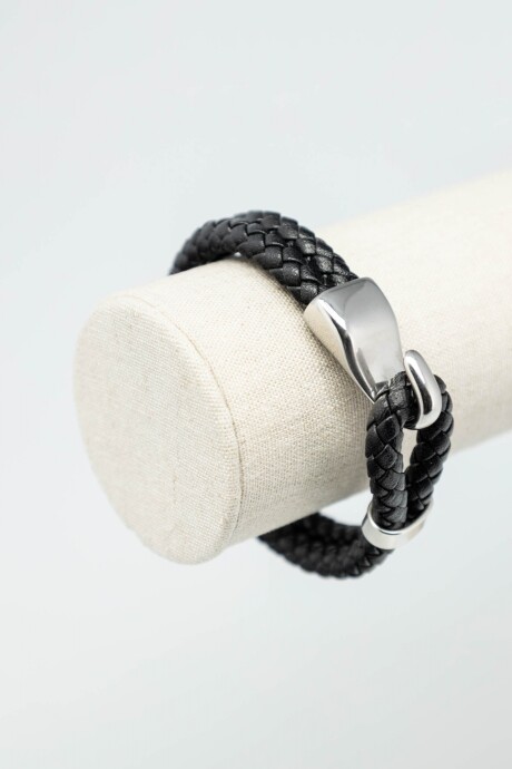 Pulsera cuero Negro